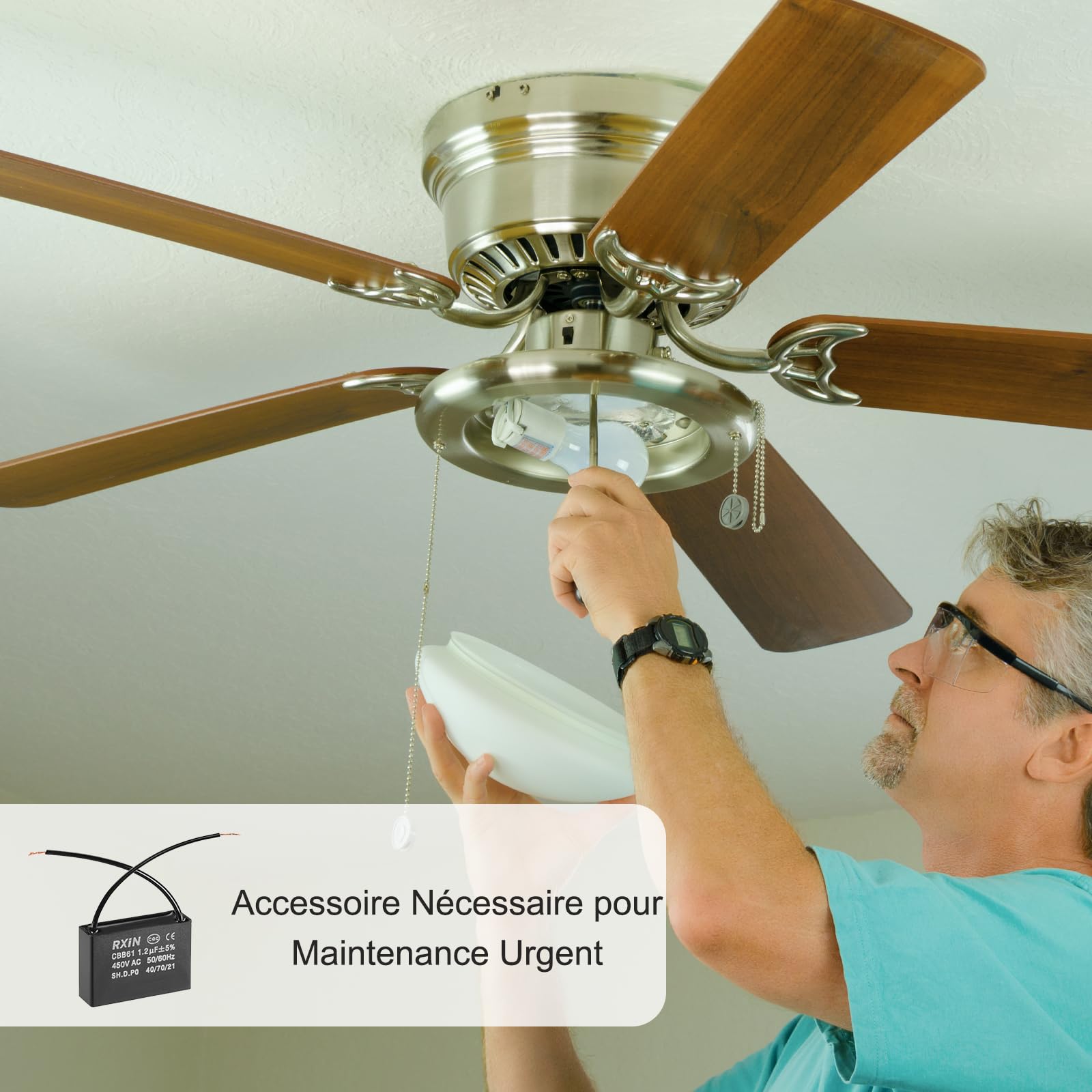 sourcing map CBB61 2,5µF condensateur 450V AC lot 2 moteur