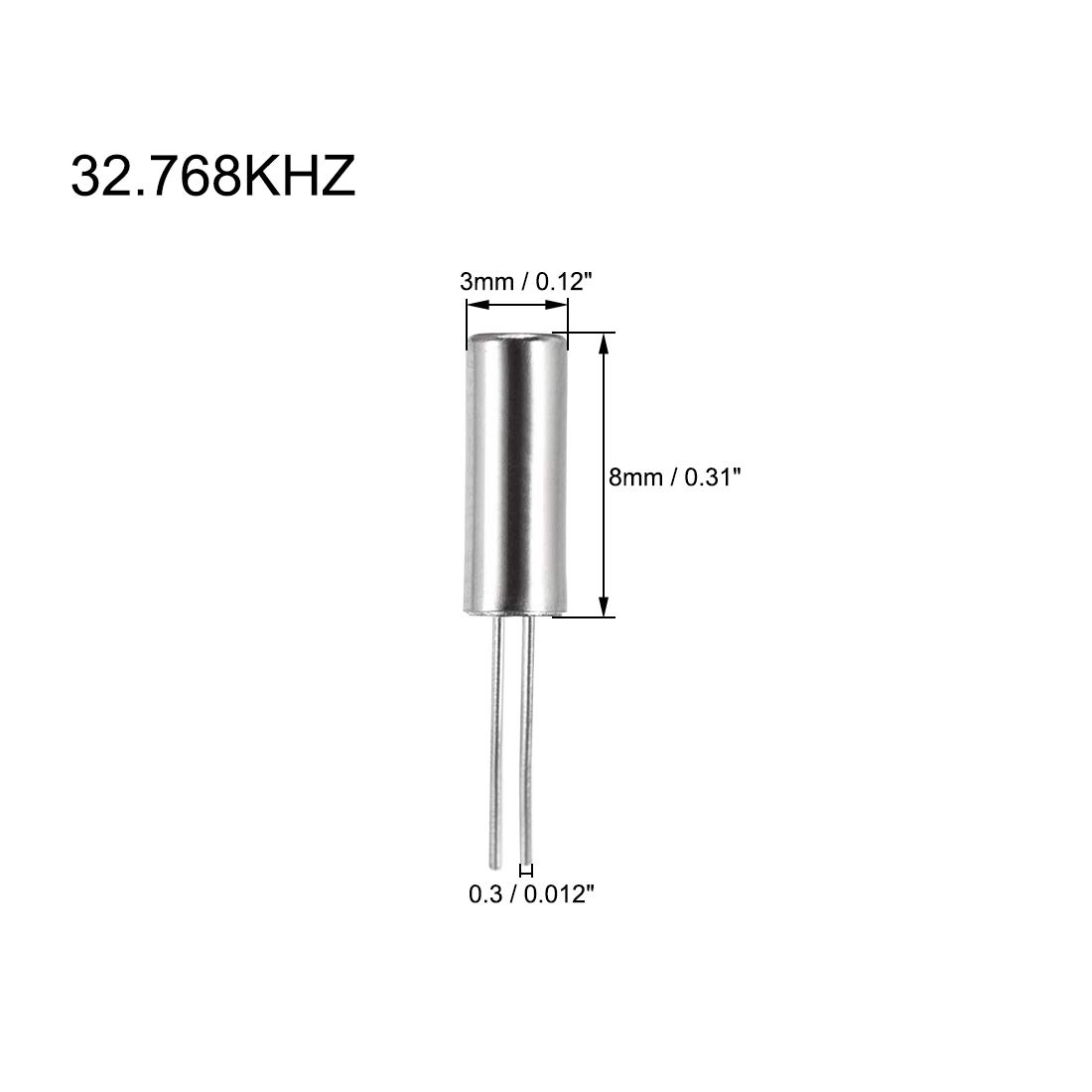 Sourcingmap Quartz 32.768KHz 3x8mm Oscillateur 30 Pièces DIP
