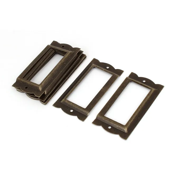 Sourcingmap Porte-Étiquette Fer Bronze 84mm Lot 10
