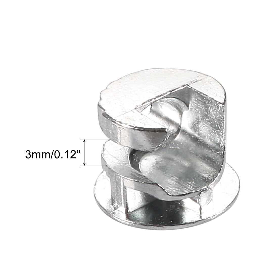 Sourcingmap Industrial came meuble zinc 13x10 mm lot 20