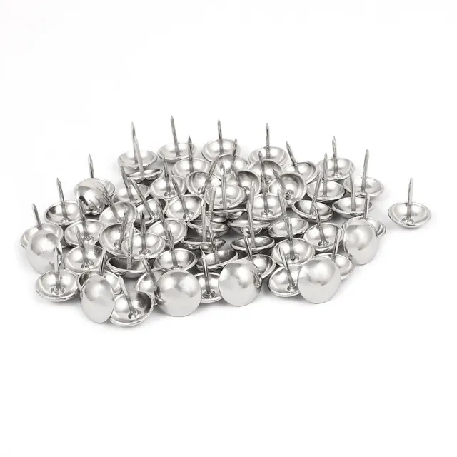 Sourcingmap clou tapissier inox argenté 14 mm 60 pièces