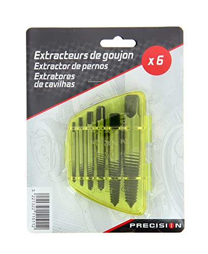 PRECISION STEEL Outillage à main 6 extracteurs vis M3-M25