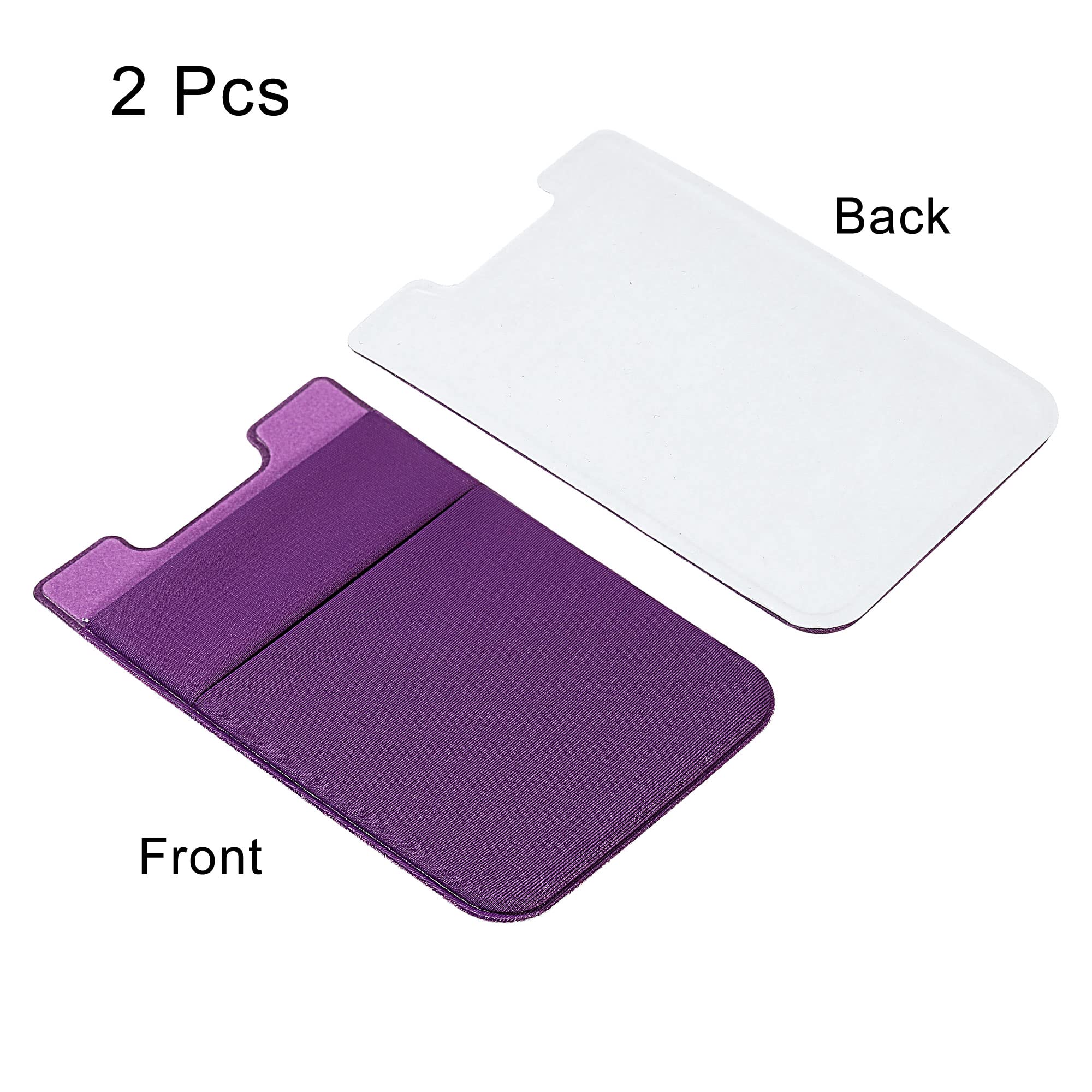 sourcing map Electronics porte-cartes adhésif violet lot 2 double couche
