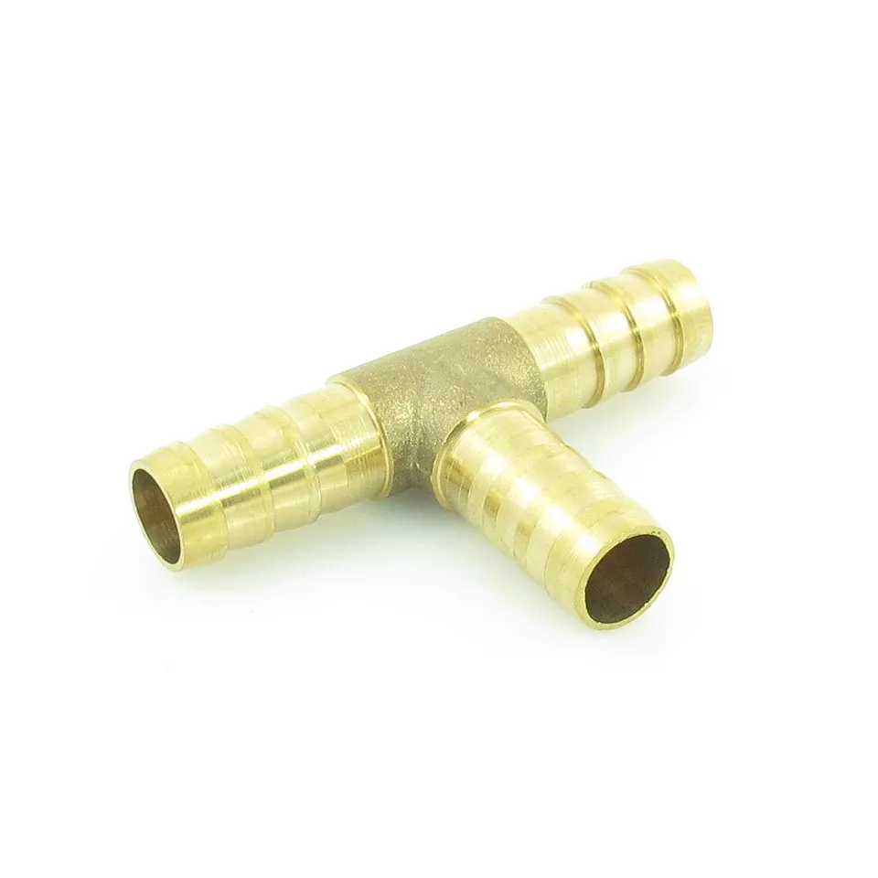 Sourcingmap Raccord T Laiton 10 mm Tuyau 1 Pièce