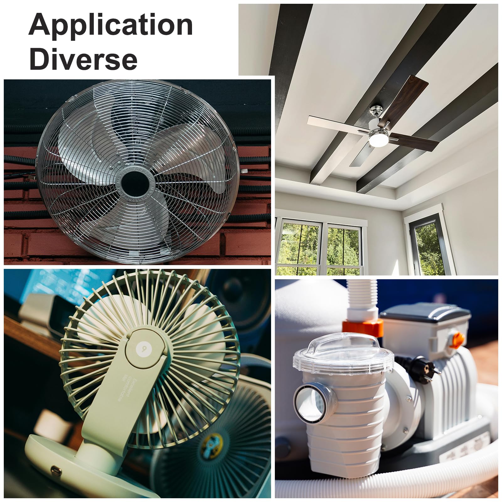 sourcing map CBB61 8uF 450V condensateur ventilateur plafond