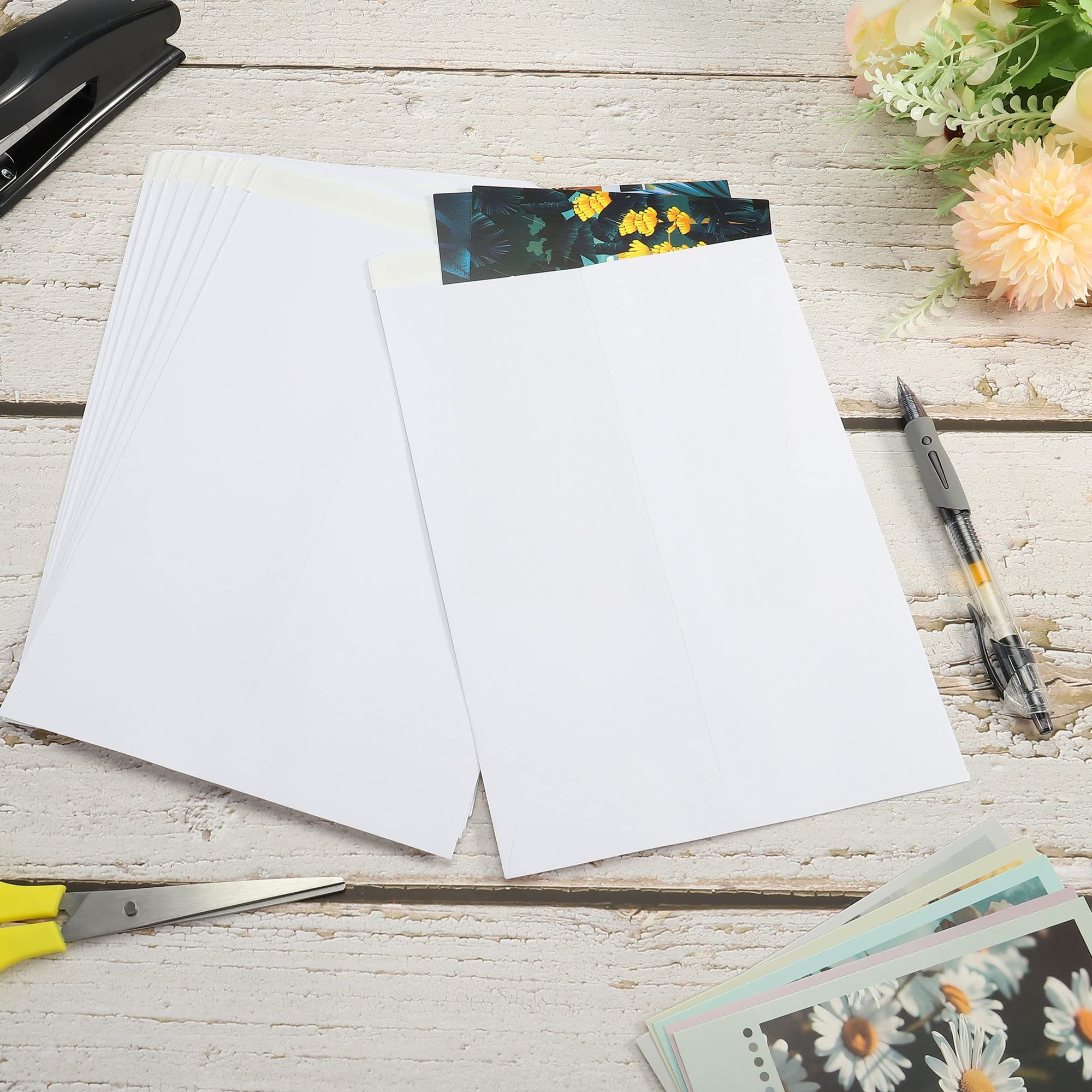 sourcing map #7 enveloppes blanches 25 pièces autoadhésives 23x16,2 cm
