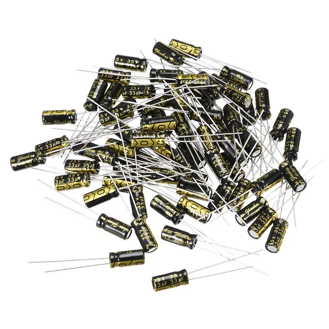 sourcing map 33uF 35V condensateur électrolytique 80pc 5x11mm
