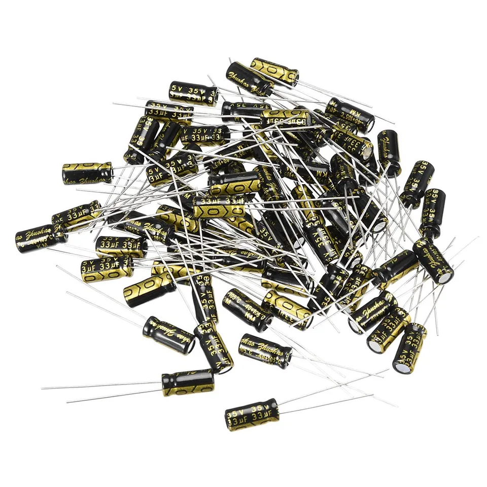 sourcing map 33uF 35V condensateur électrolytique 80pc 5x11mm