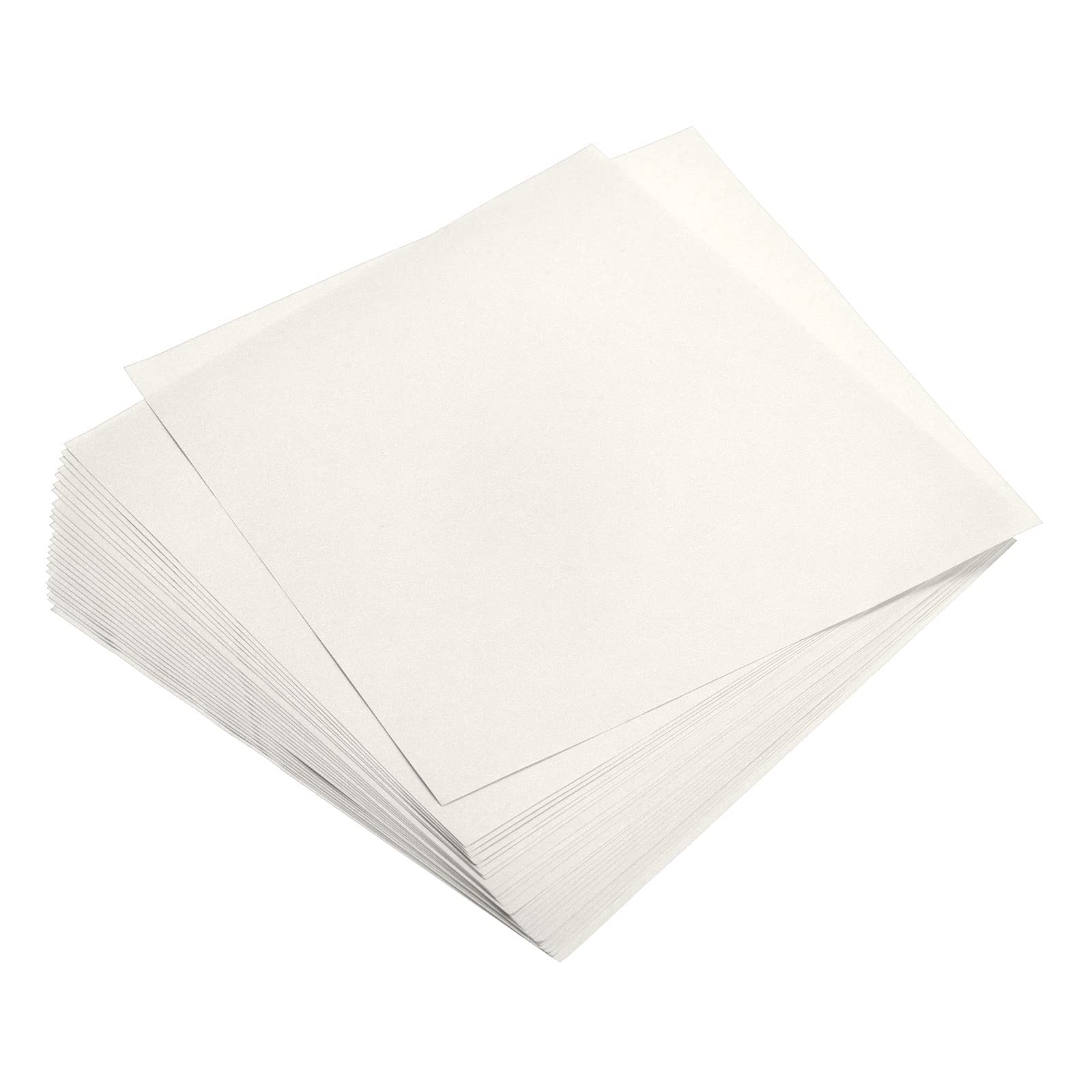 Sourcing Map Papier Origami Blanc Crème 15x15cm Lot 100