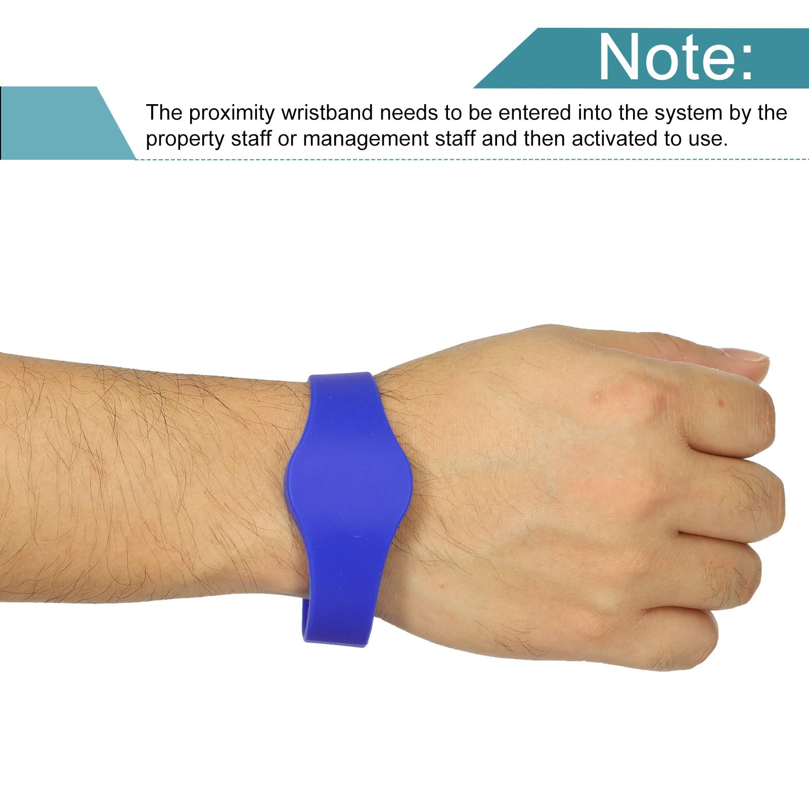 sourcing map bracelet RFID 13,56 MHz bleu lot 5