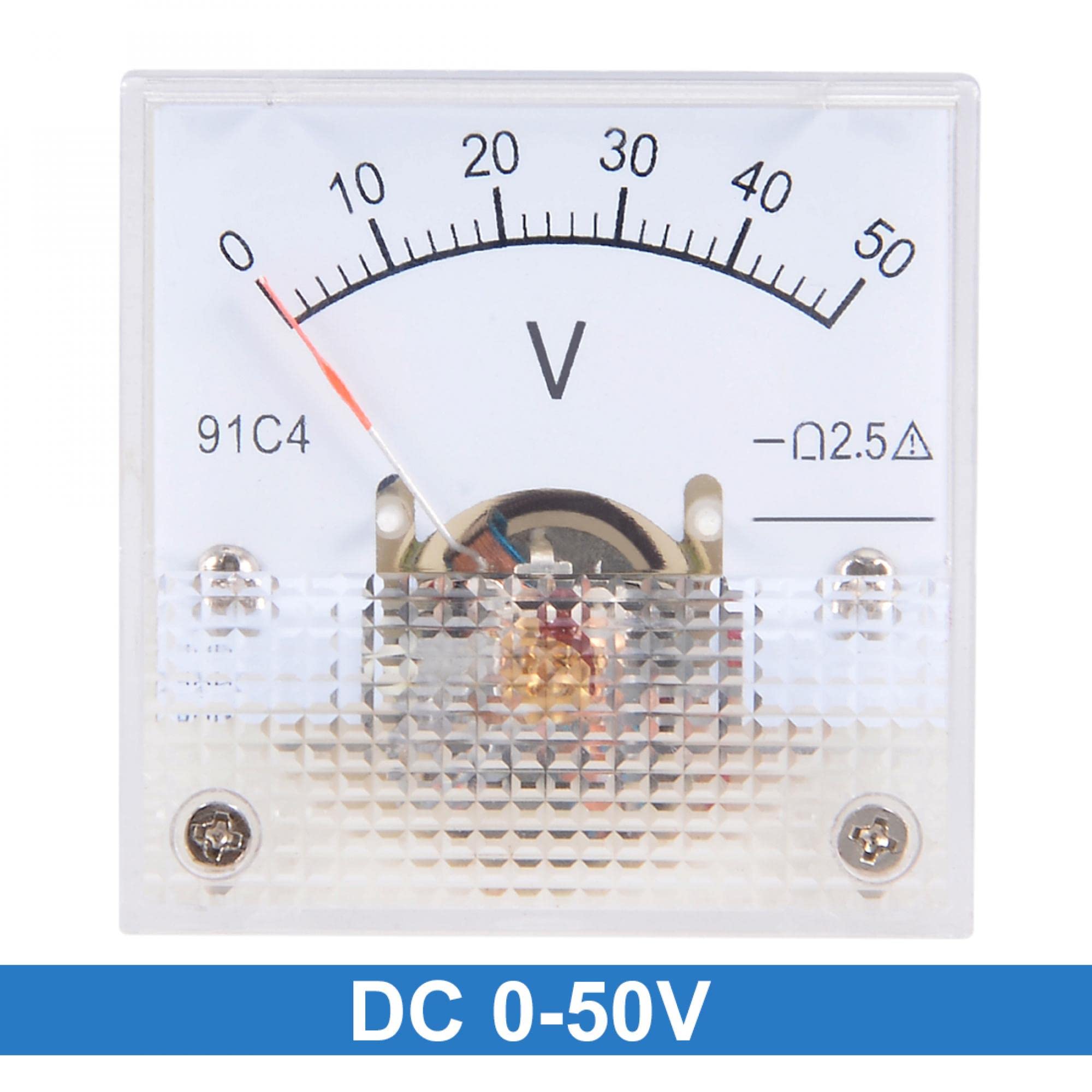 Sourcing Map 91C4 Voltmètre Analogique Panneau DC 0-50V