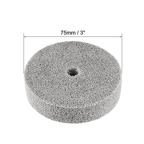 sourcingmap Roue Polissage Nylon Gris 75x20mm 5pcs
