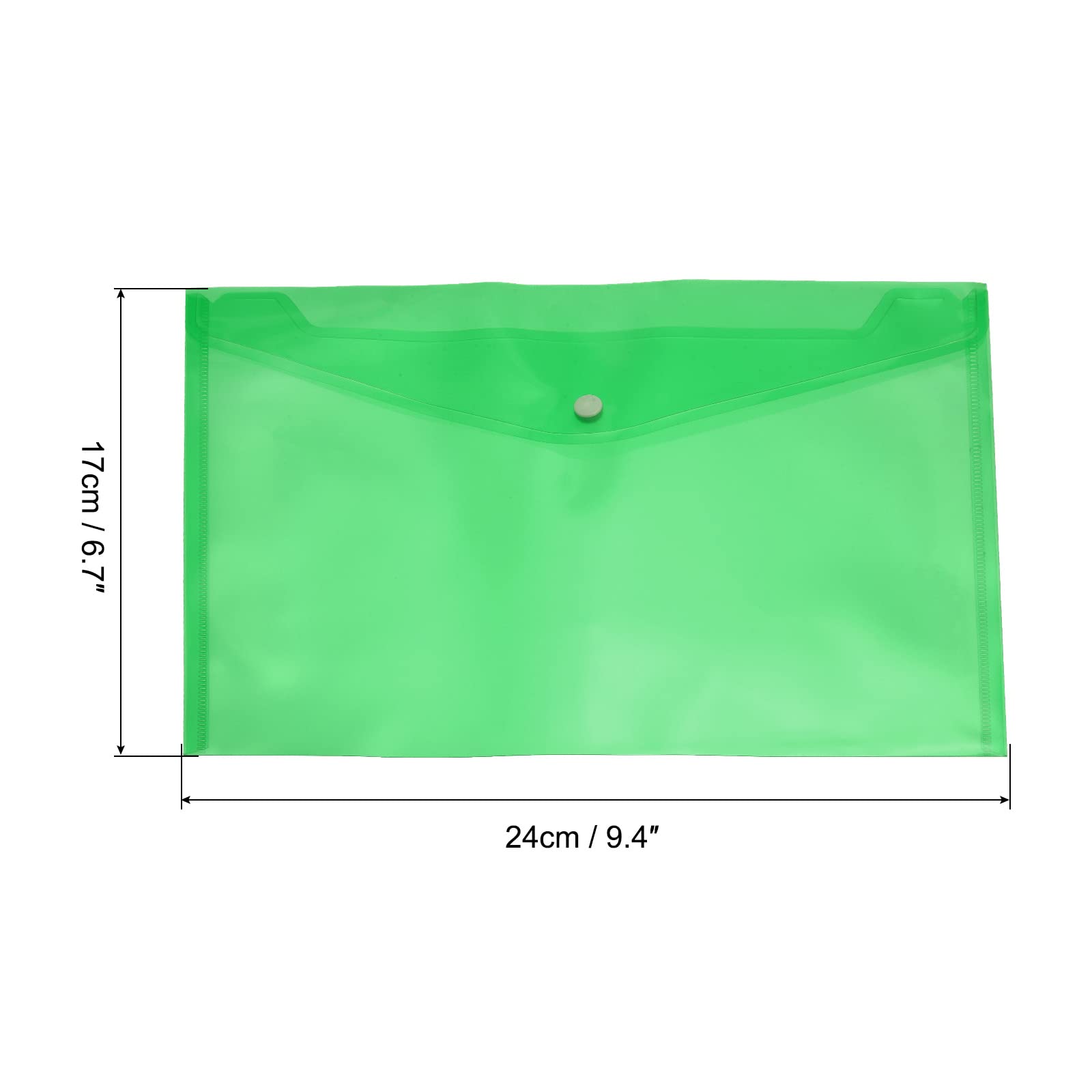sourcing map chemise A5 verte lot 12 plastique PP