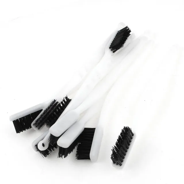 sourcing map brosse nylon 18 cm manche blanc lot de 10