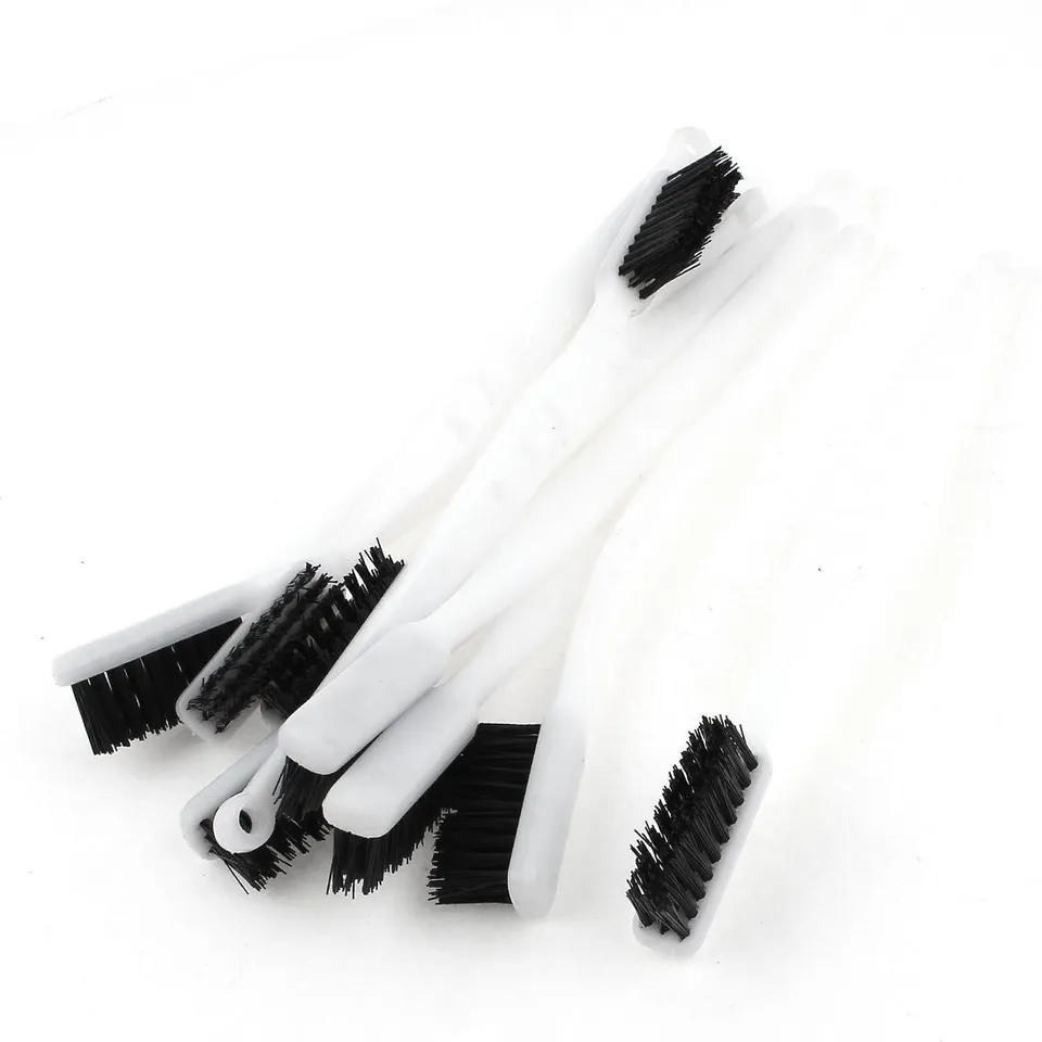 sourcing map brosse nylon 18 cm manche blanc lot de 10