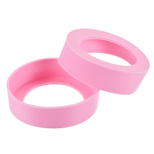 Sourcing Map Home Protège-bouteille Silicone 62mm Rose Lot 2