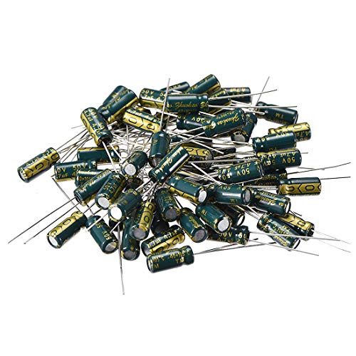 sourcingmap 4.7uF 50V condensateur électrolytique 60 pcs 5x11mm