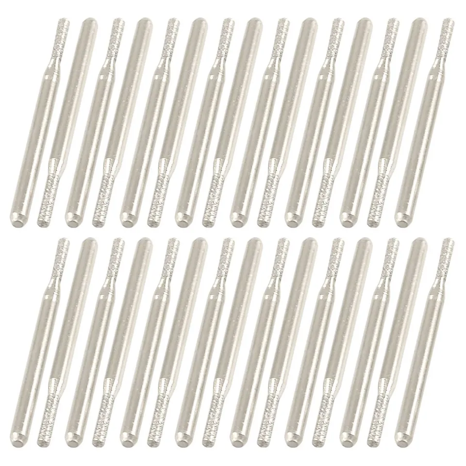 Sourcingmap Coffret 30 Fraises Diamant Cylindriques 2mm Tige 3mm
