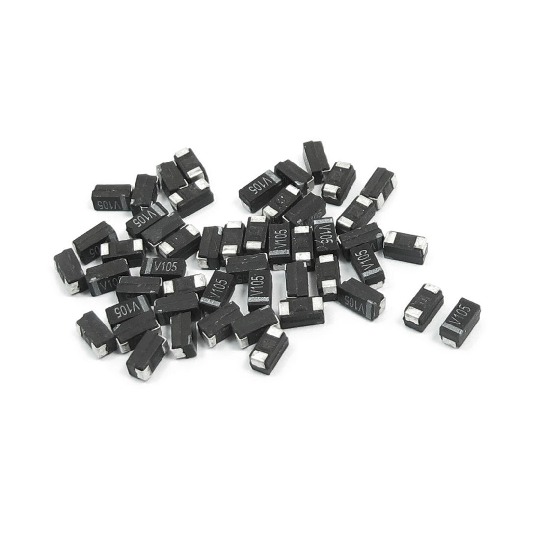 Sourcingmap 3216 A 1uF 35V Condensateur CMS noir 50 pcs