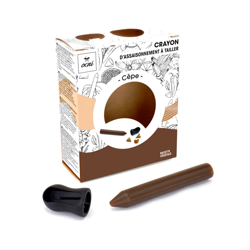 OCNI Coffrets 1 crayon assaisonnement au cèpe + taille-crayon