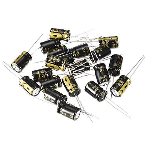 sourcing map 220uF 35V condensateur électrolytique 8x12mm lot 20