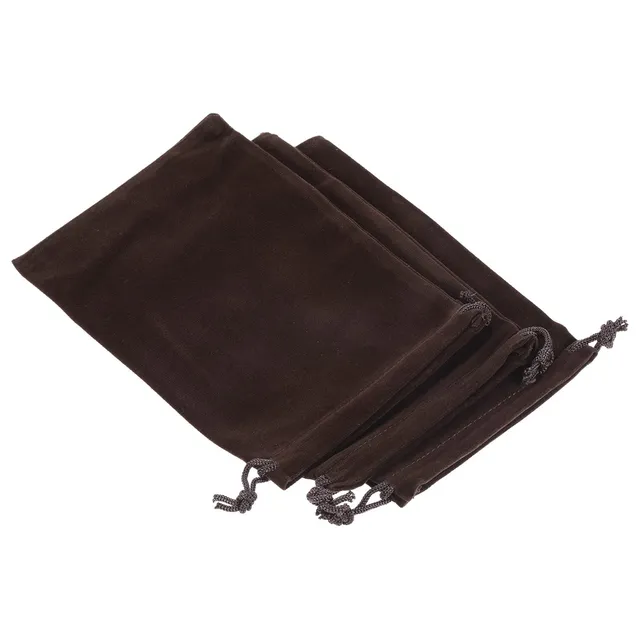 sourcingmap Pochette Microfibre 18x12cm Marron x3 Lunettes