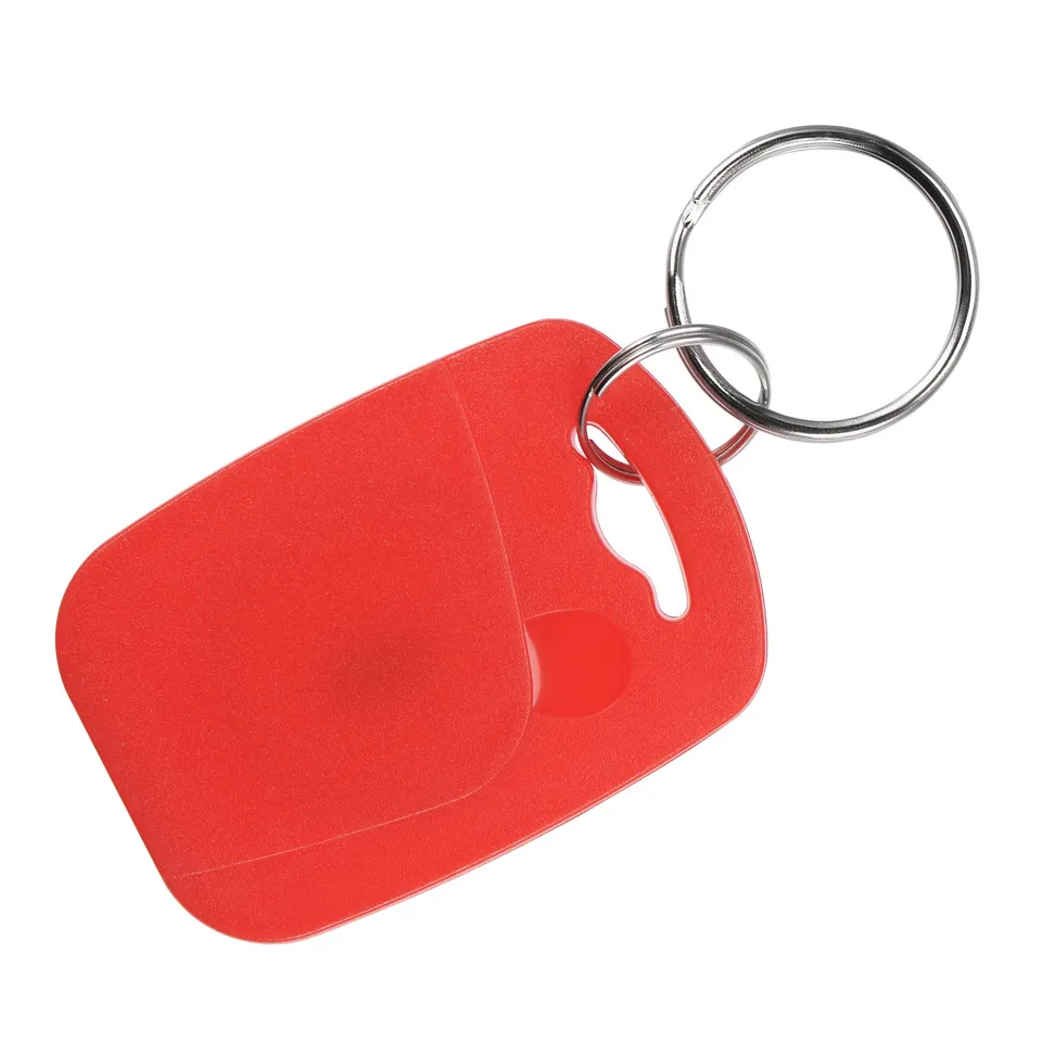 Sourcing Map TK4100 badge porte-clés RFID rouge lot de 20 125KHz