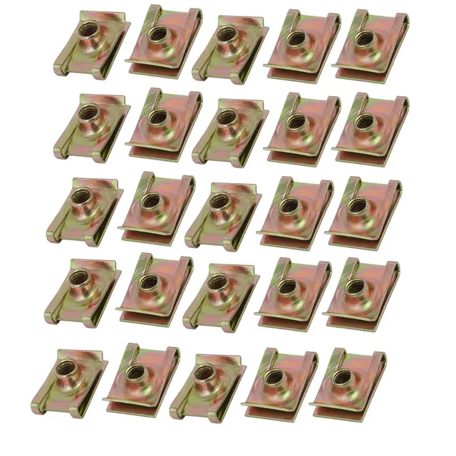 sourcingmap écrou en U M6 clips carénage lot de 25