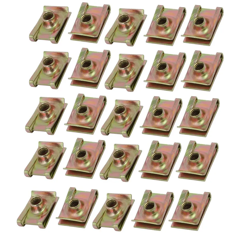 sourcingmap écrou en U M6 clips carénage lot de 25