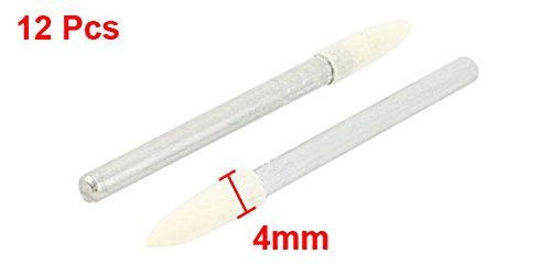 sourcingmap Pointe feutre 3x4 mm polissage conique lot de 12