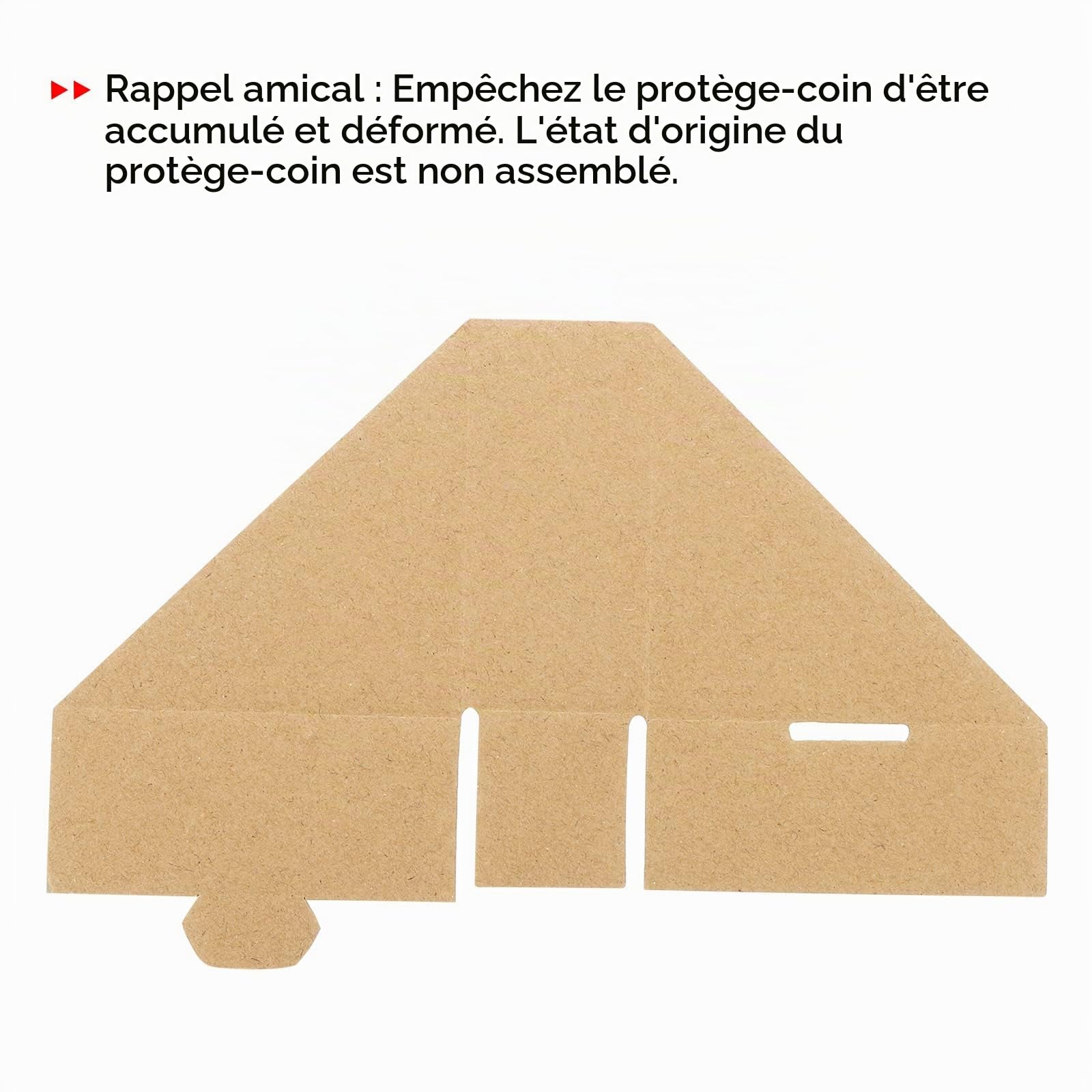 Sourcing Map Protège-coins carton réglable lot 40 3mm
