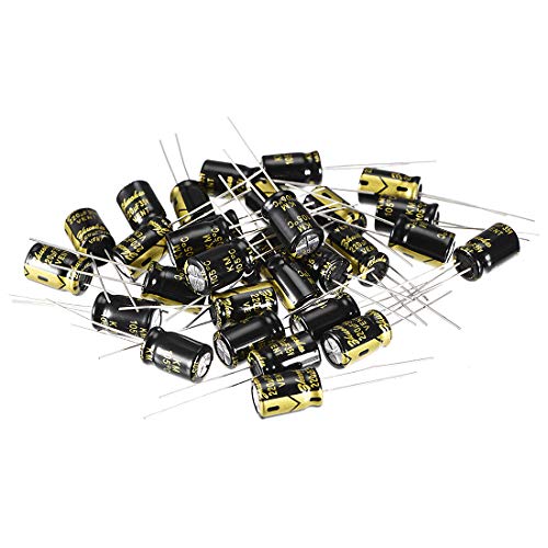 Sourcing Map 220uF 35V condensateur électrolytique 30 pcs 8x12mm