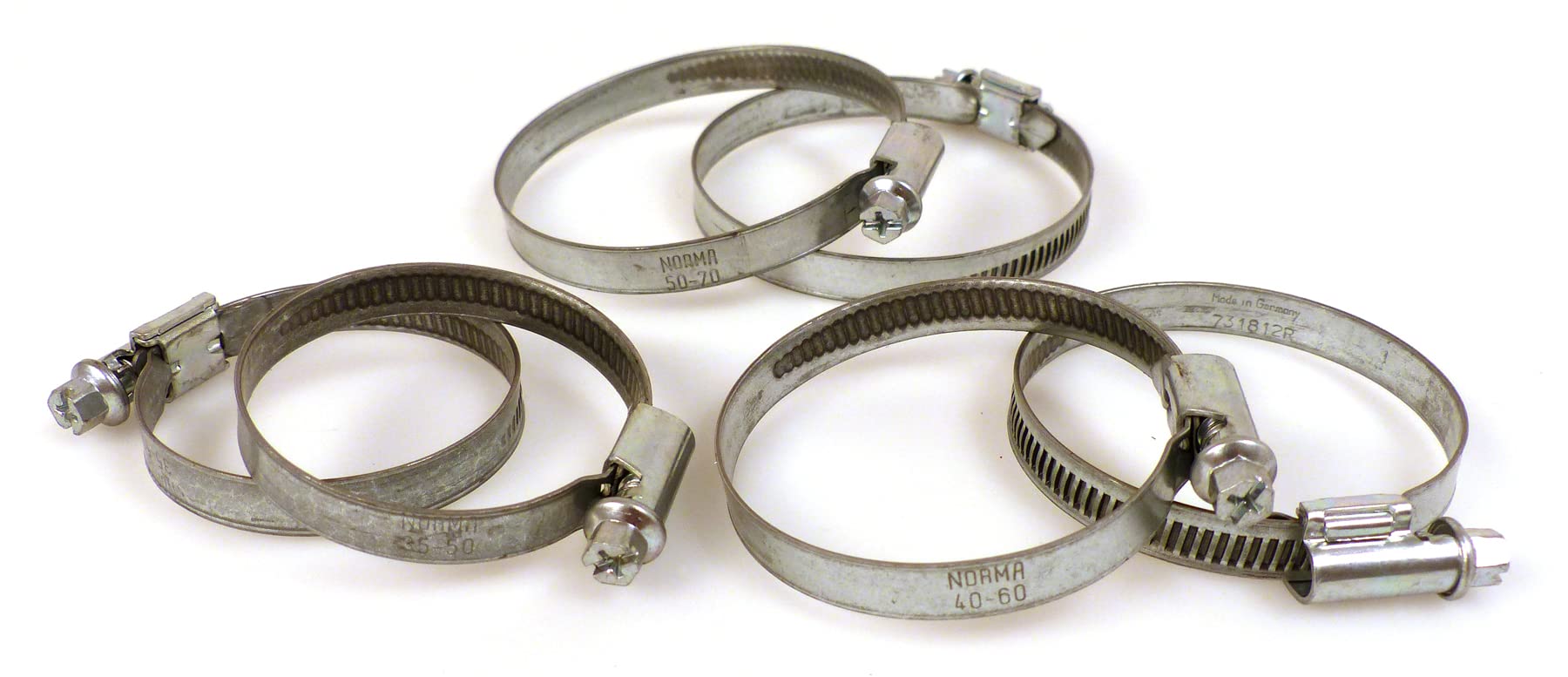 Precision Steel Collier de Serrage Inox 35-70mm Lot 6