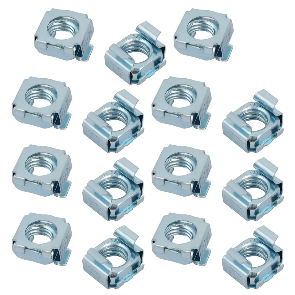 SOURCINGMAP Home écrou cage M10 acier zingué rack 15pcs