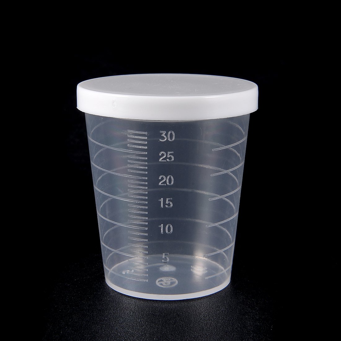 sourcing map béchers gradués 30mL gobelet mesure x10 transparent