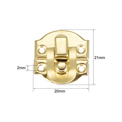 Sourcingmap loquet boîte doré 21 mm lot 20