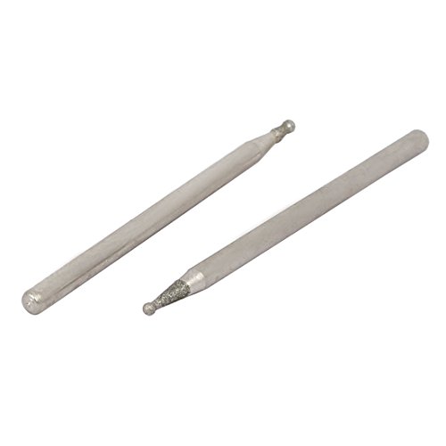 Sourcing Map Pointe Diamant Bille 1.2mm 20pcs Tige 2.35