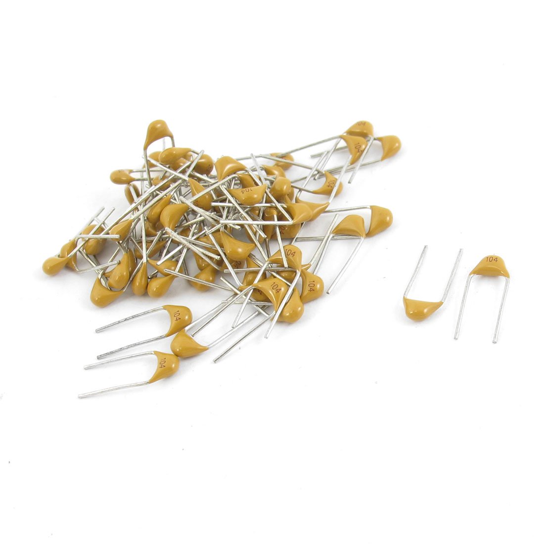 sourcingmap Condensateur céramique 0.1uF 50V lot de 60