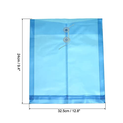 sourcing map enveloppe A4 bleue lot 5 plastique PP