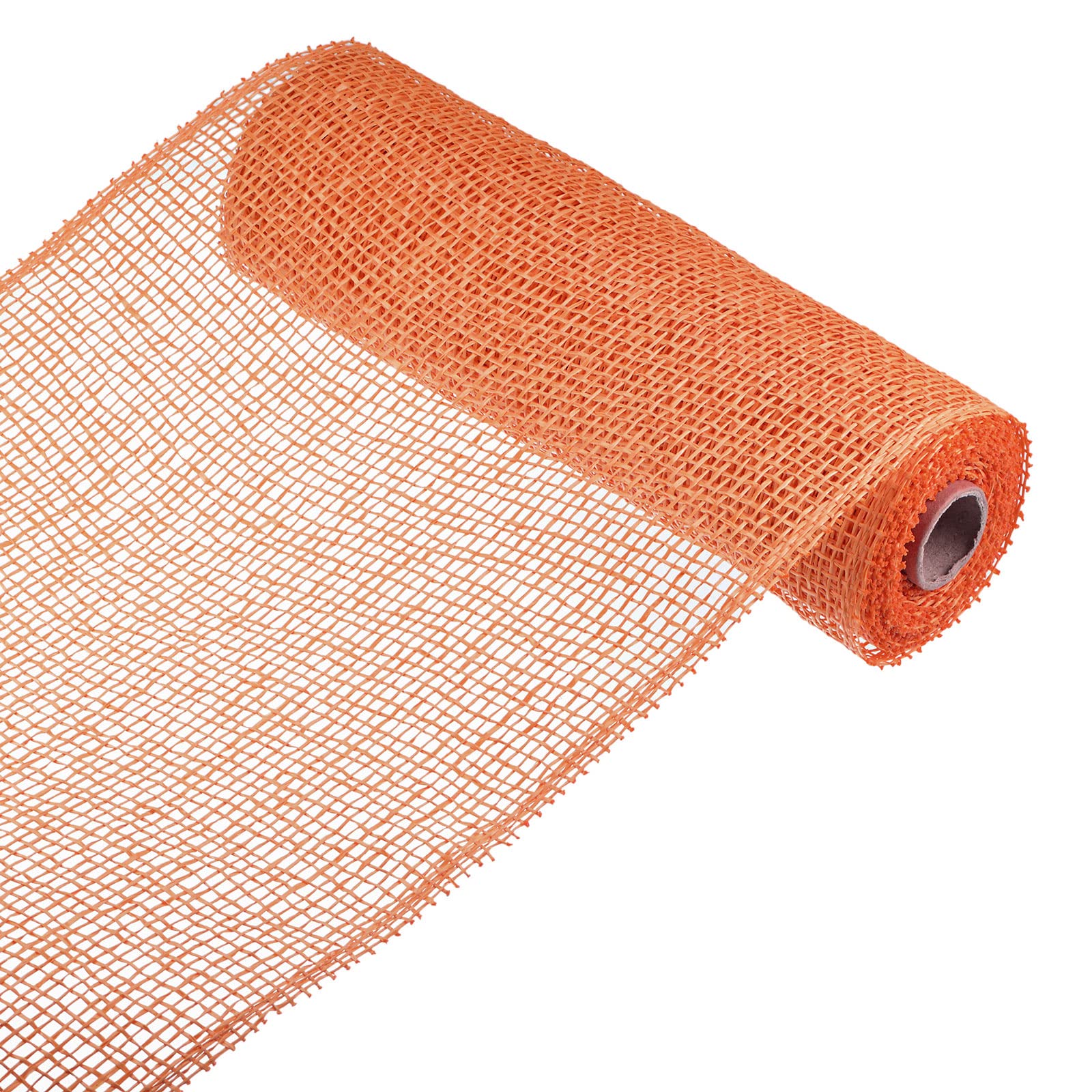 Sourcing Map Ruban maille jute orange 25,4cm 5 yards