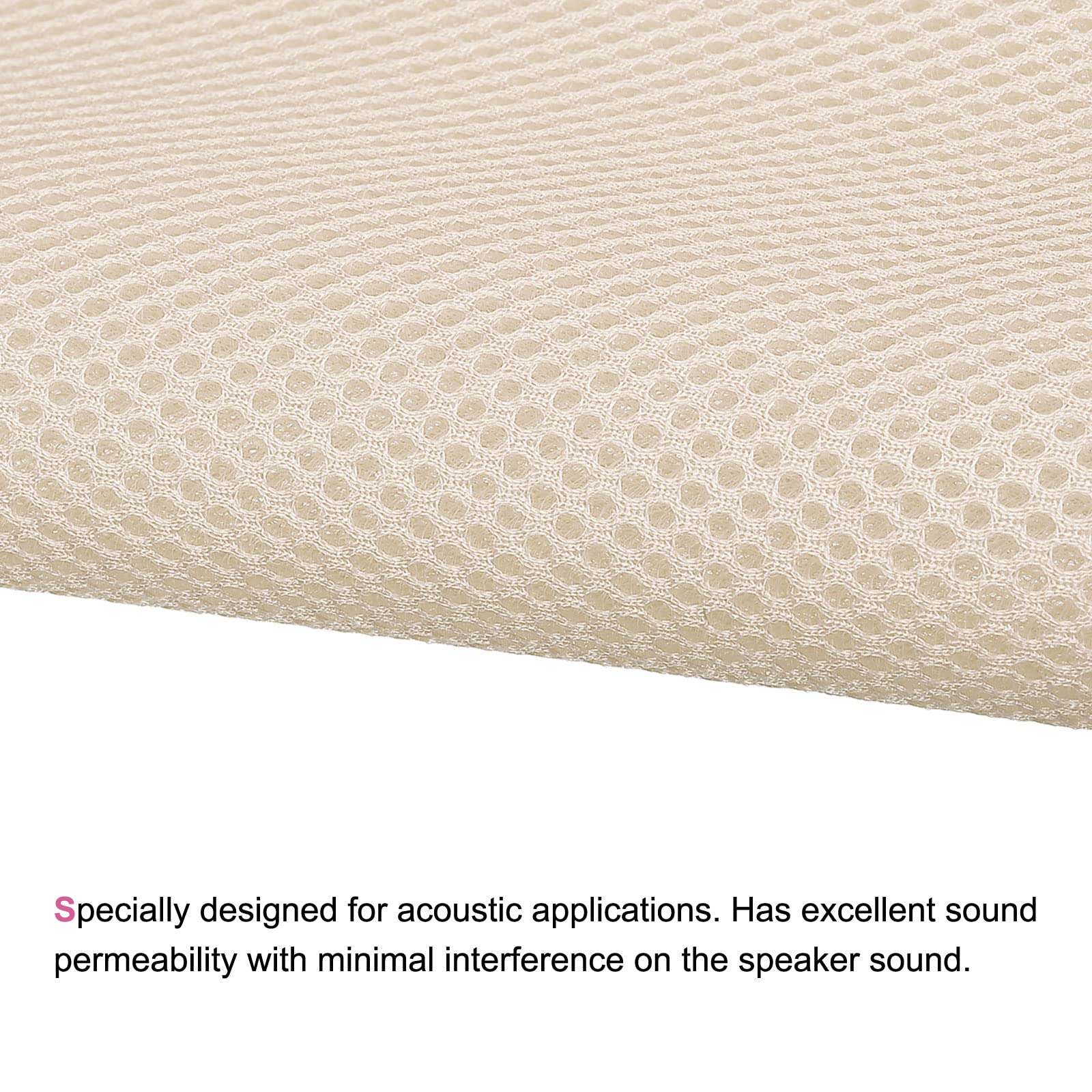 sourcing map tissu haut-parleur beige 1 x 1,4 m acoustique