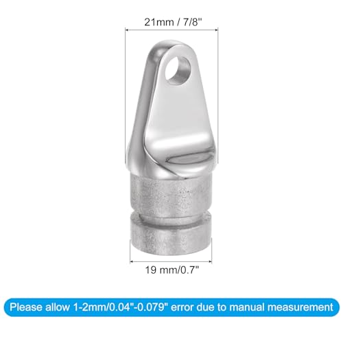 Sourcing Map Embouts Bimini Bateau Inox 22mm 2 Pcs