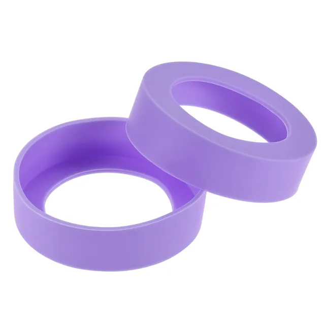 Sourcingmap protège-bouteille silicone violet 62 mm lot de 2