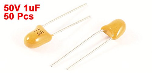 Sourcingmap 1uF 50V condensateur tantale jaune lot 50