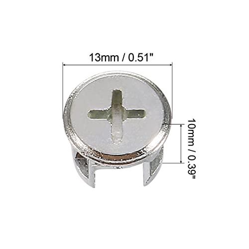 Sourcingmap Industrial came meuble zinc 13x10 mm lot 20