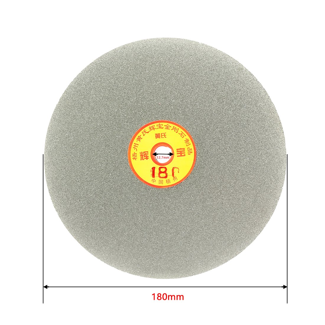 Sourcing Map Disque Diamant Plat 180mm Grain 180