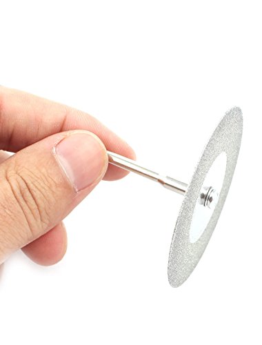 Sourcing Map Disque diamant 50mm tige 3mm lot de 10+2