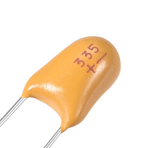 sourcing map 3,3uF 50V condensateur tantale 5 pièces radial