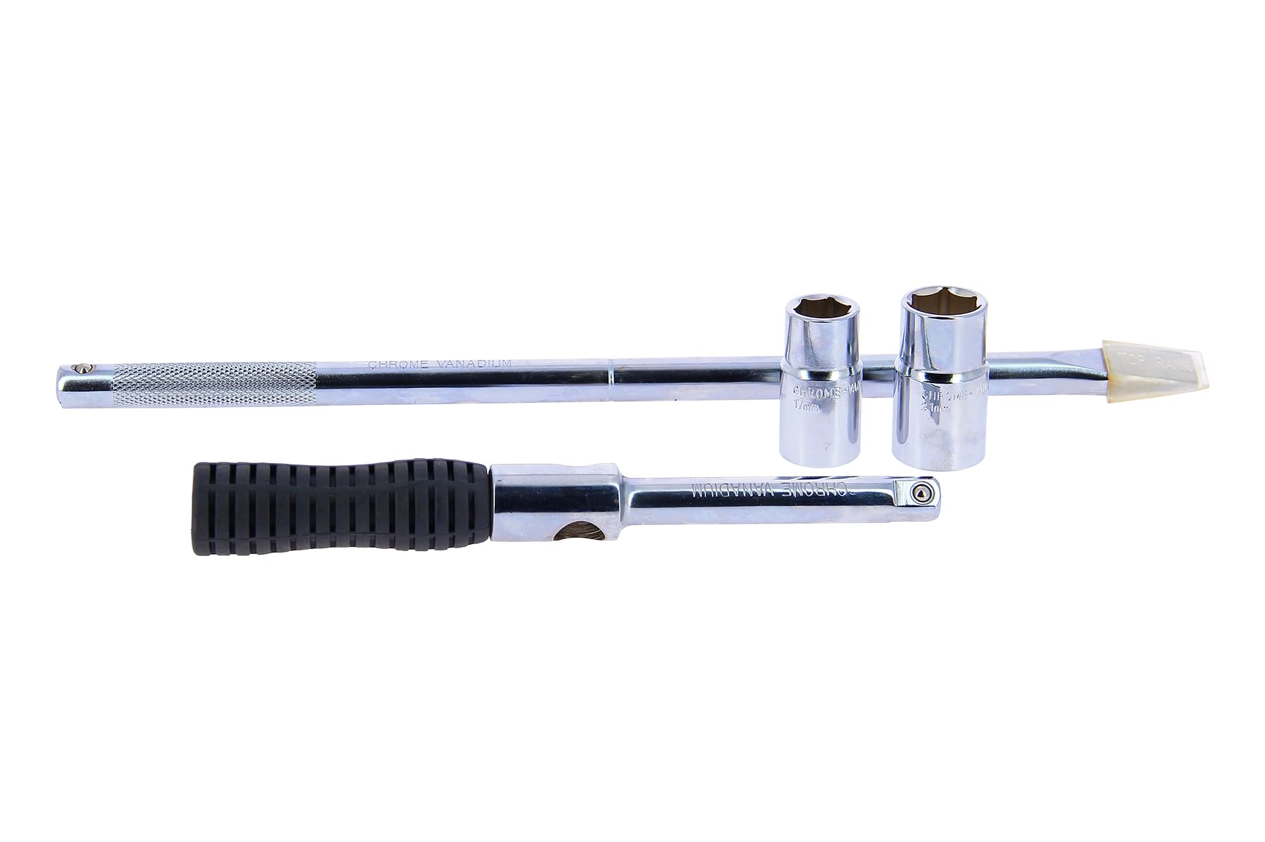 PRECISION STEEL Clé en croix poignée rotative 17-23mm