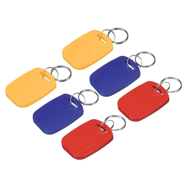 Sourcing Map M1 porte-clés RFID 3 couleurs lot 12 13,56 MHz